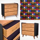 Commode pieds compas 1960