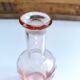 Vintage pink glass bottle