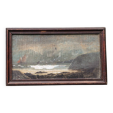 Marine painting, Northern school, around 1870.