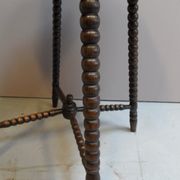 Table d’appoint Bobin en chêne vintage