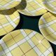 Dessert plates Salins France towel pattern from the 50s-60s.