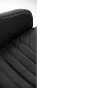 Mid-Century Rare Black Leather Scandinavian Armchair by Ire Möbel, 1970s, Set of 2