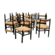 12 mulched chairs