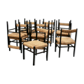 12 mulched chairs