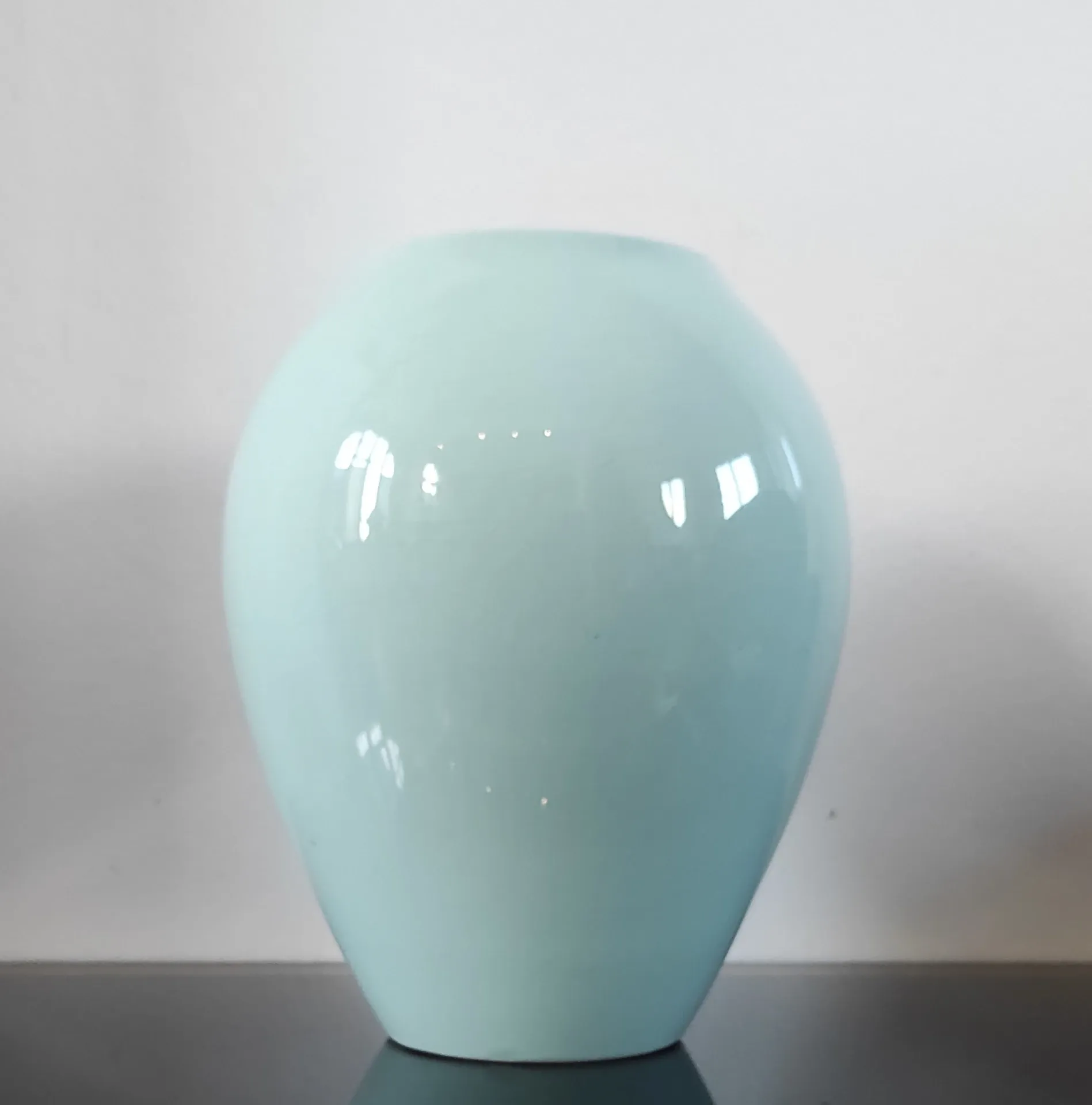 Vintage glazed ceramic vase