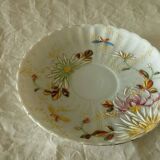 Coffee cup in fine porcelain with elmaille floral decoration
