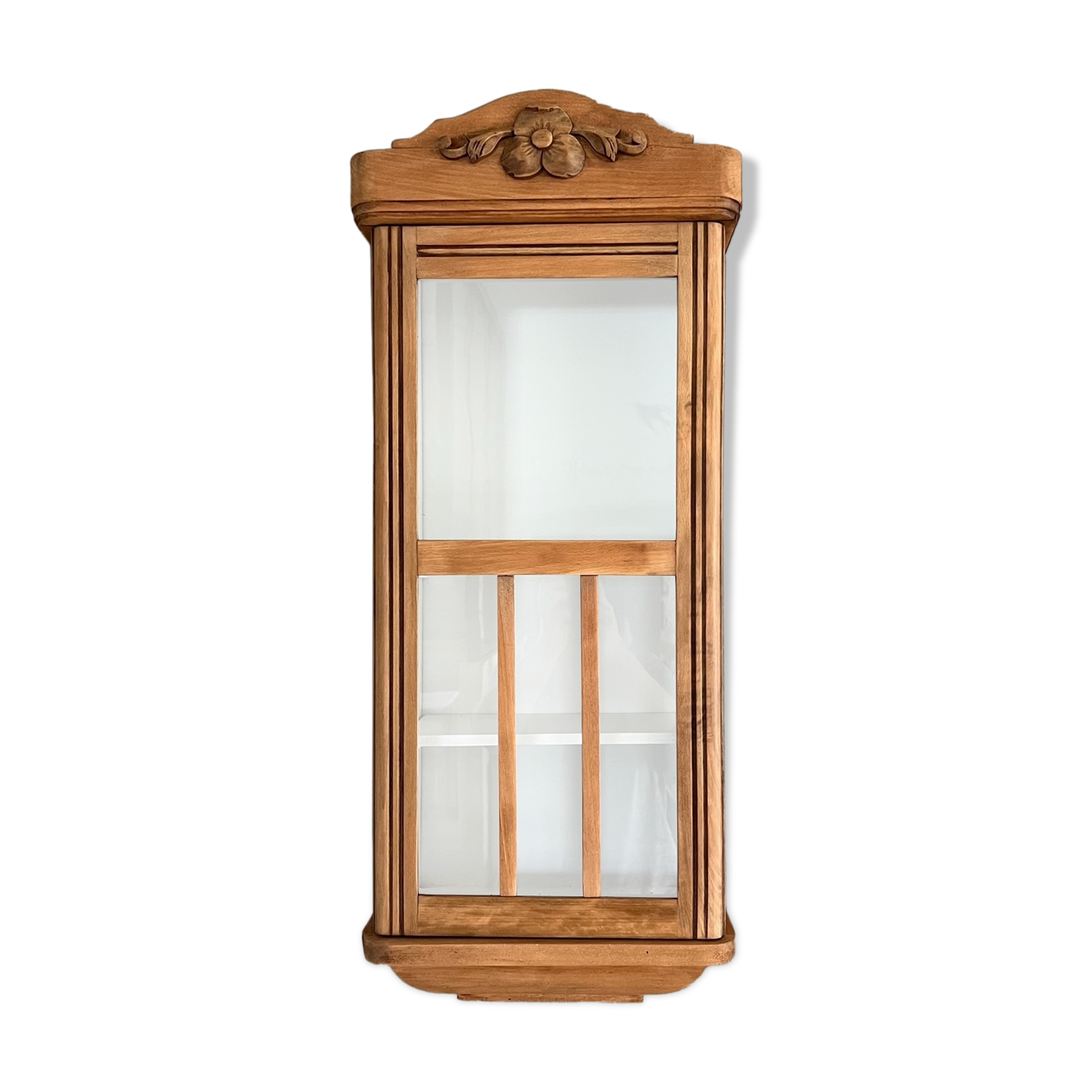 Restored art deco wooden showcase