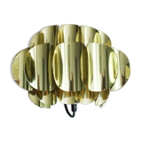 Wall sconce in brass leaf shaped