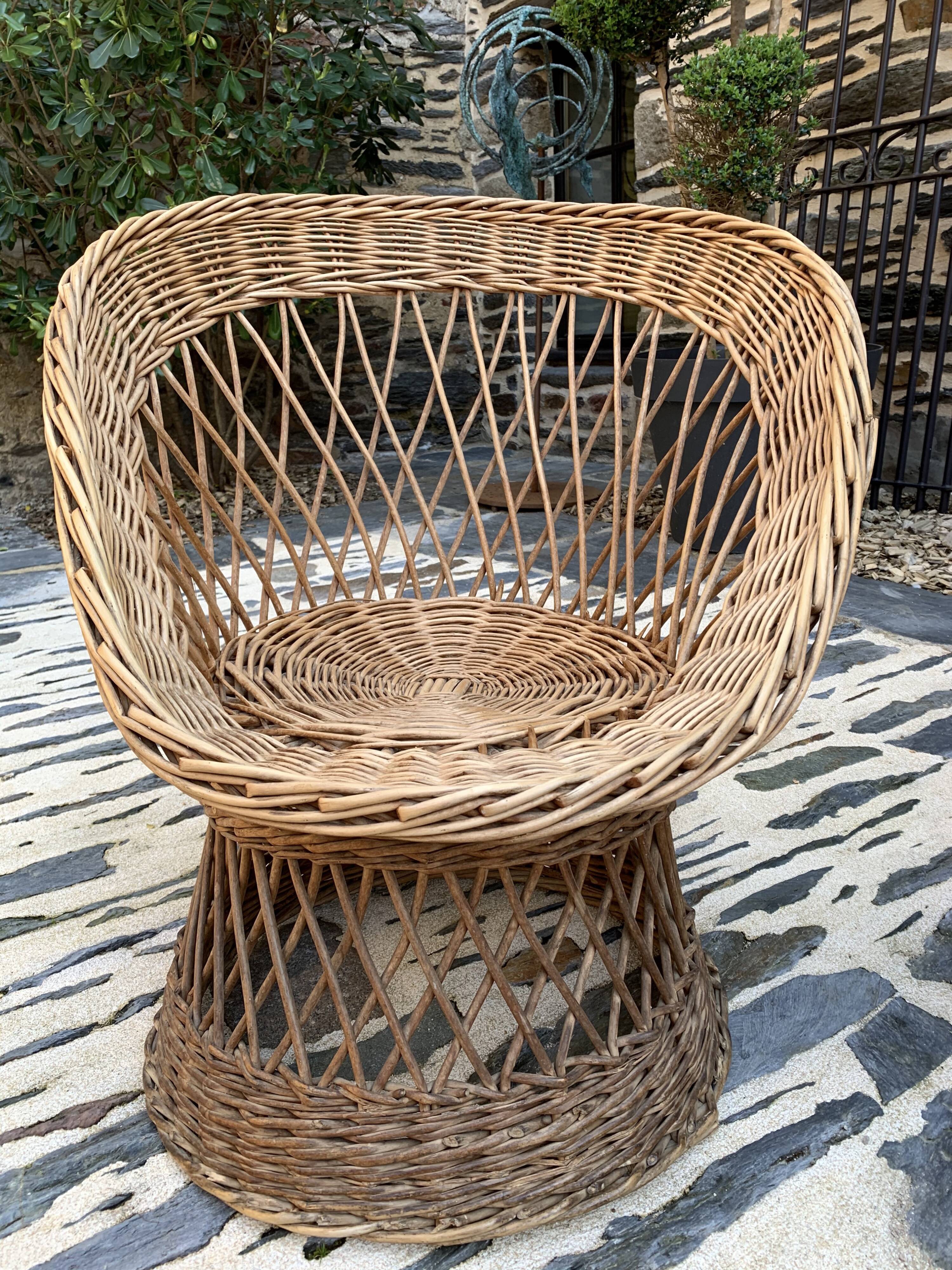 Garden lounge in rattan 1970