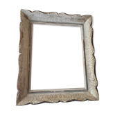 Cadre ancien montparnasse bois sculpté feuillure 24.5x30