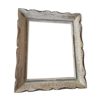 Old frame Montparnasse carved wood foliage 24.5x30