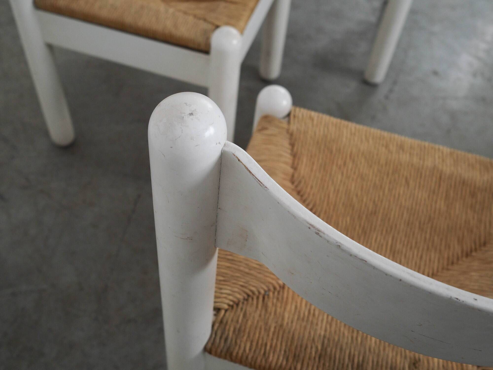 Set of four beechwood chairs, Italian design, 1980s, made in Italy