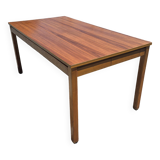 Vintage rectangular extendable teak table from the 60s