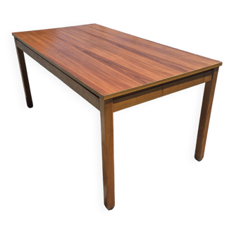 Table vintage rectangulaire extensible en teck des années 60