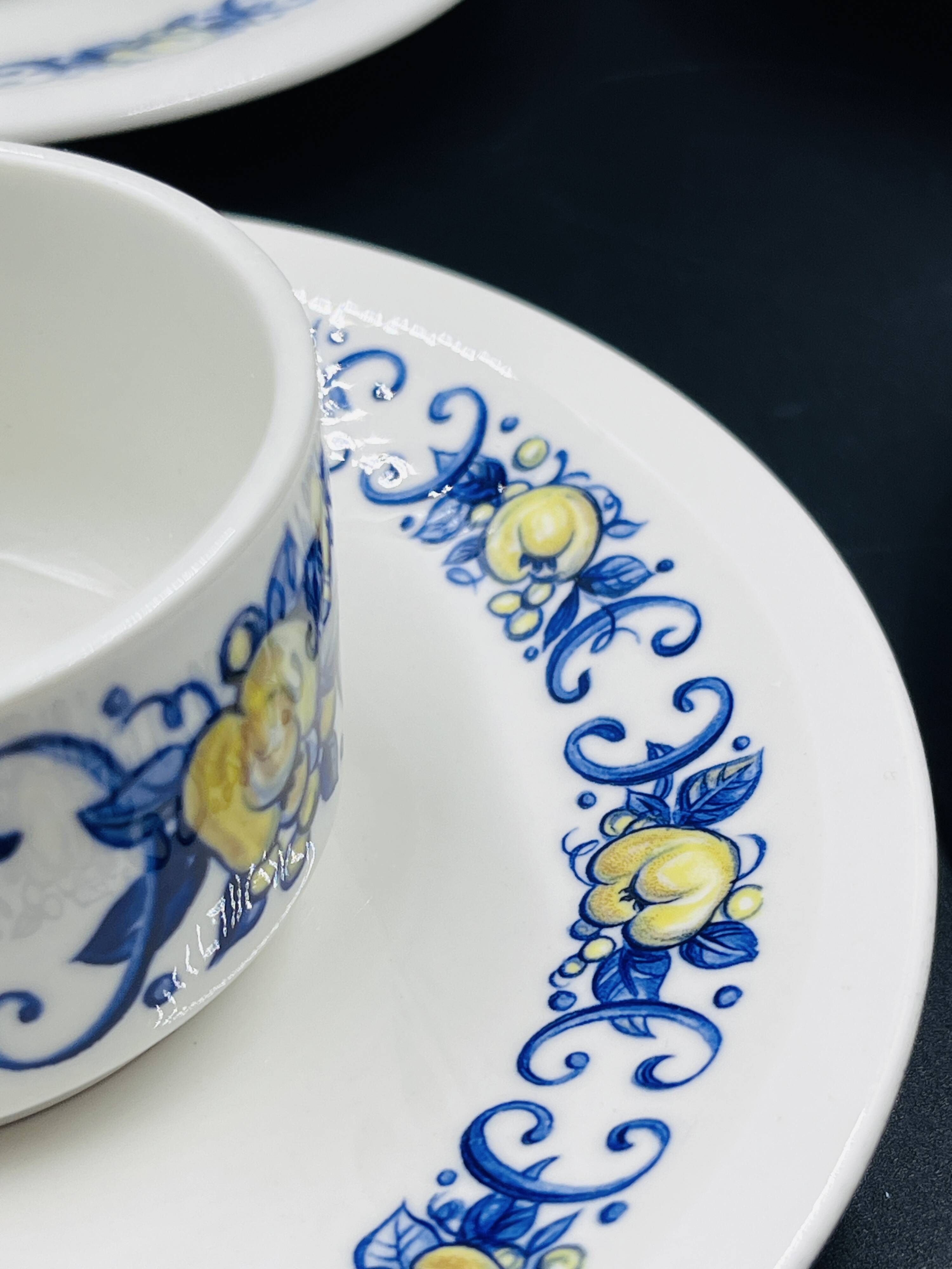 Set of 6 espresso cups and 6 saucers Villeroy & Boch – Cadiz model