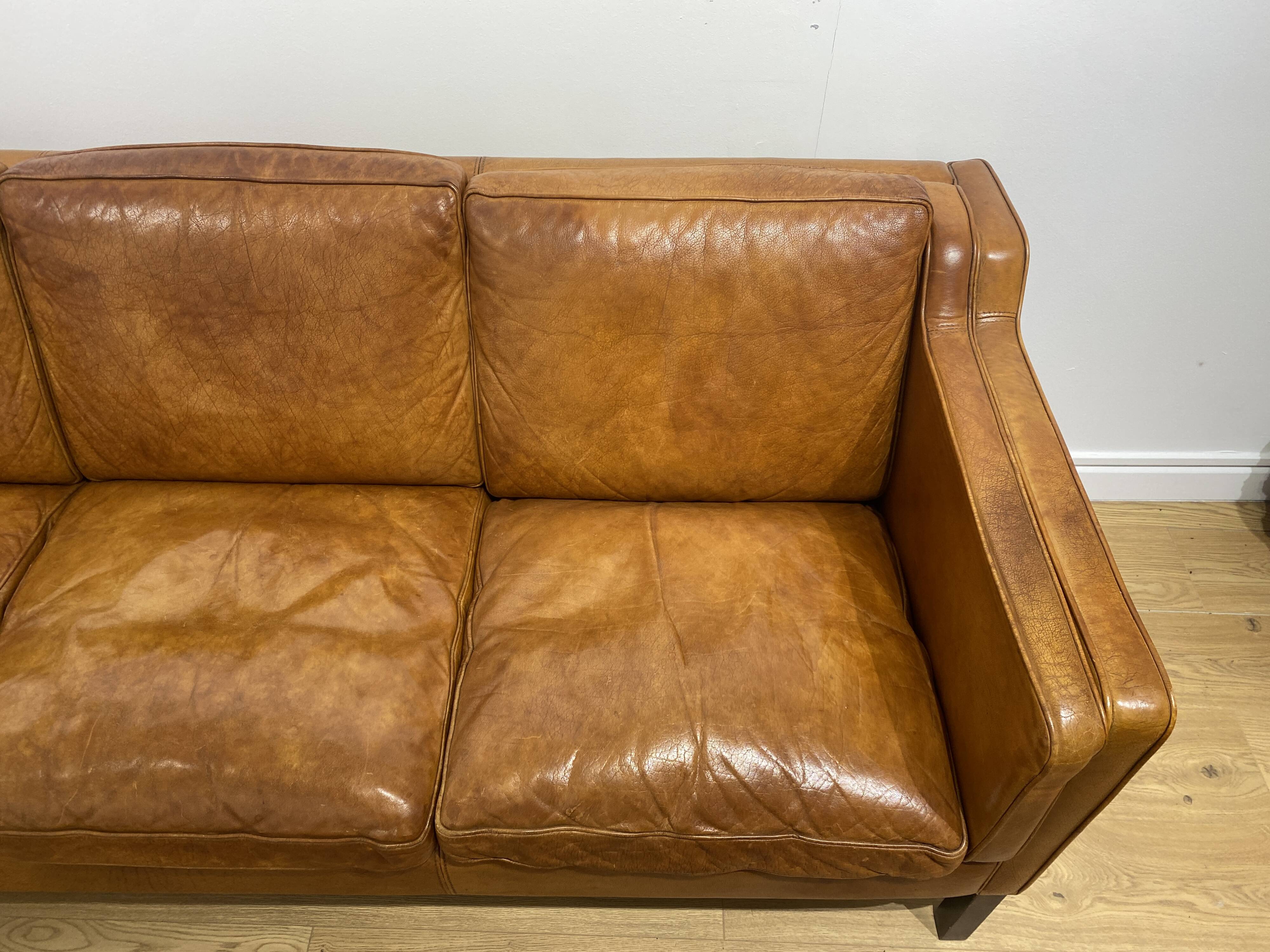 Leather Sofa Børge Mogensen Model 2213