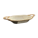 Serrated porcelain dish