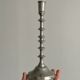 Silver metal candle holder