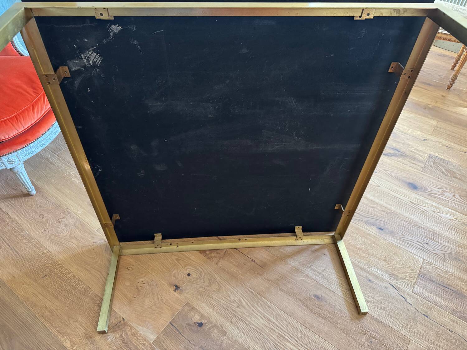 Important Coffee Table with a Lacquered Wood Panel from the 19th Century