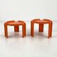 Pair of side tables by Giotto Stoppino for Kartell, 1970.