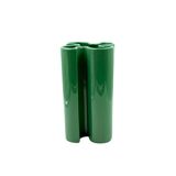 Franco Bettonica, Space age green ceramic vase, Gabbianelli Italy ca. 1970s