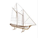 Sculptural Sailing Ship by Curtis Jeré, 1976