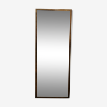 Miroir scandinave rectangulaire en teck 125 cm x 49 cm