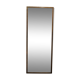 Rectangular Scandinavian mirror in teak 125 cm x 49 cm