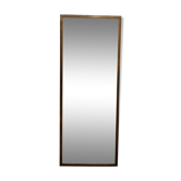 Rectangular Scandinavian mirror in teak 125 cm x 49 cm
