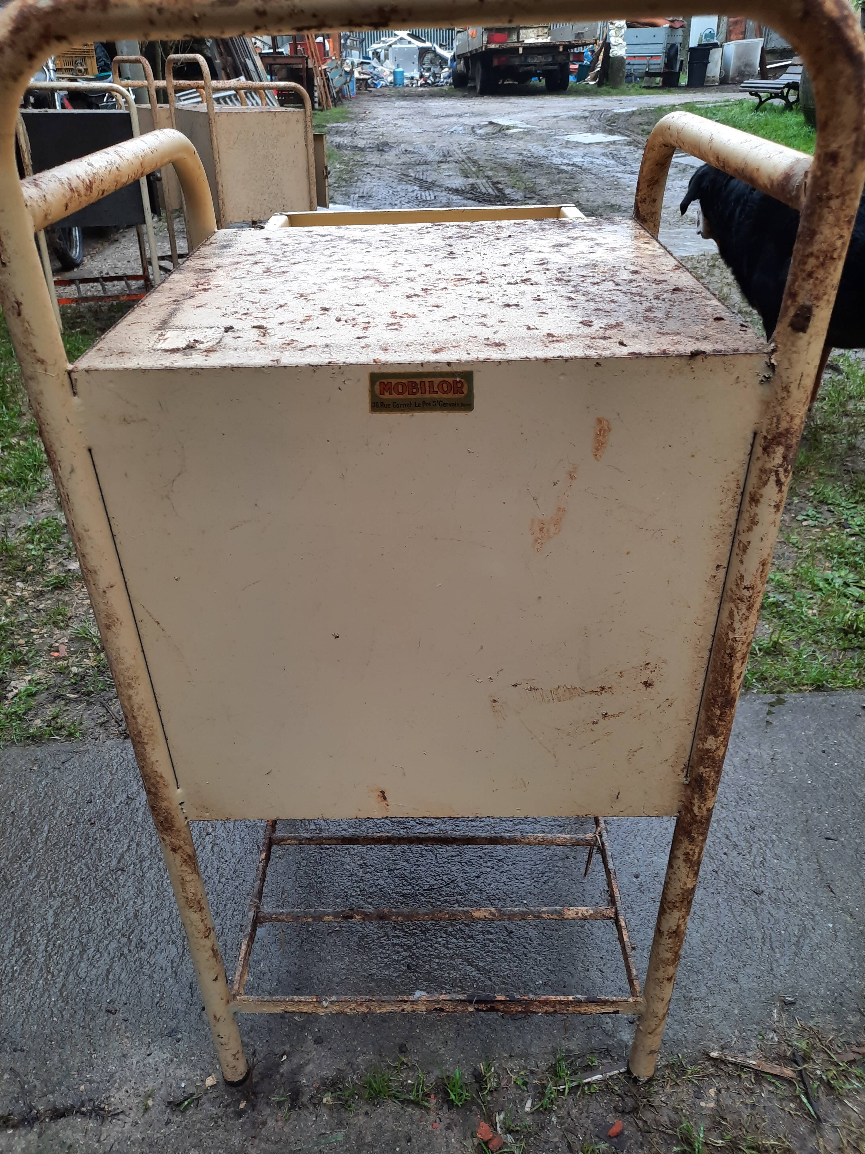 Industrial bedside table year 30