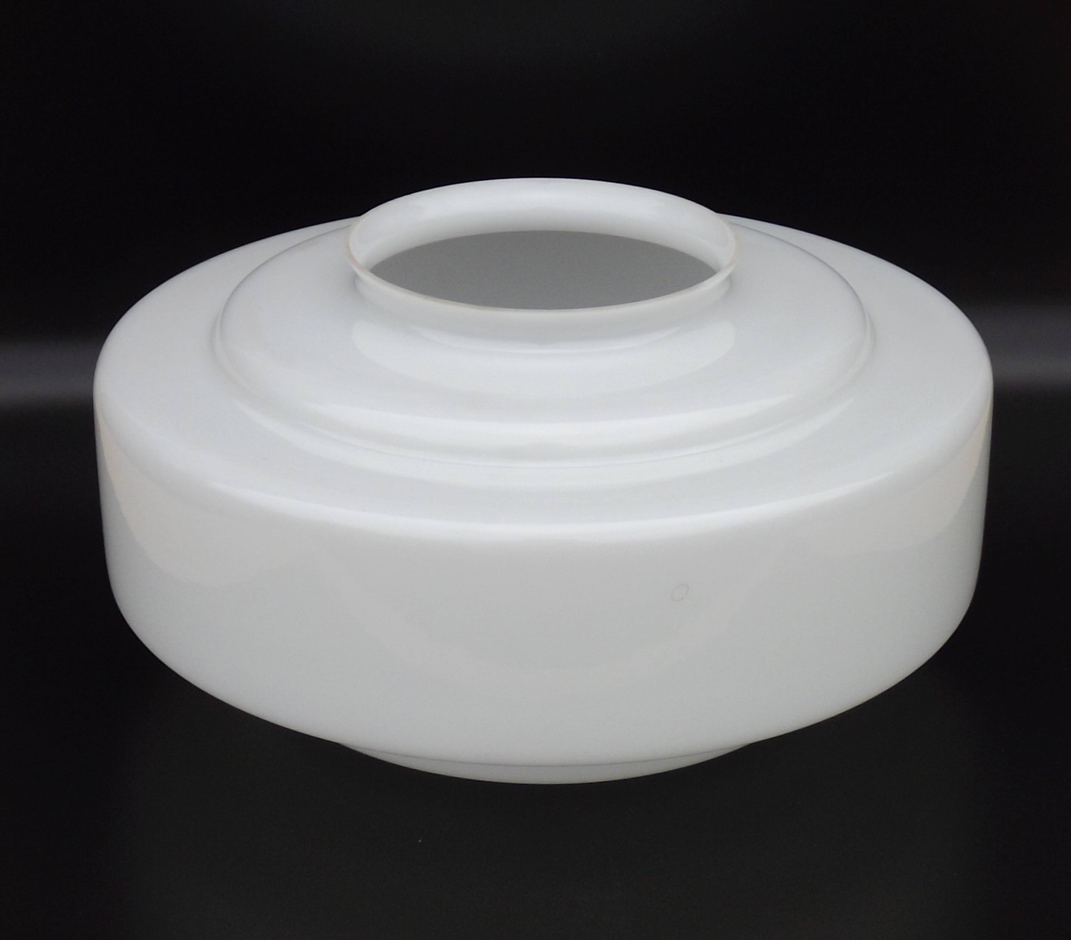 Large French Vintage Retro White Glass Pendant Ceiling Light Shade 5215