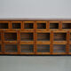 Vintage oak haberdashery cabinet / display cabinet, Netherlands, 1950s