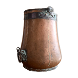 Red copper coal/ash bucket