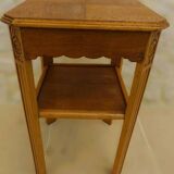 Small art deco style piece of furniture with one drawer and one shelf