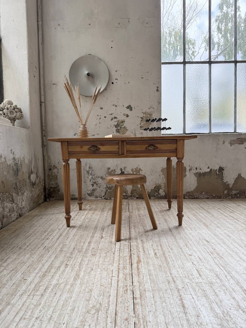 1950s pine desk