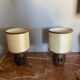 Paire de lampe de chevet brutaliste