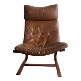 Rybo Rykken Vintage Leather Lounge Chair/Armchair/Single Seat