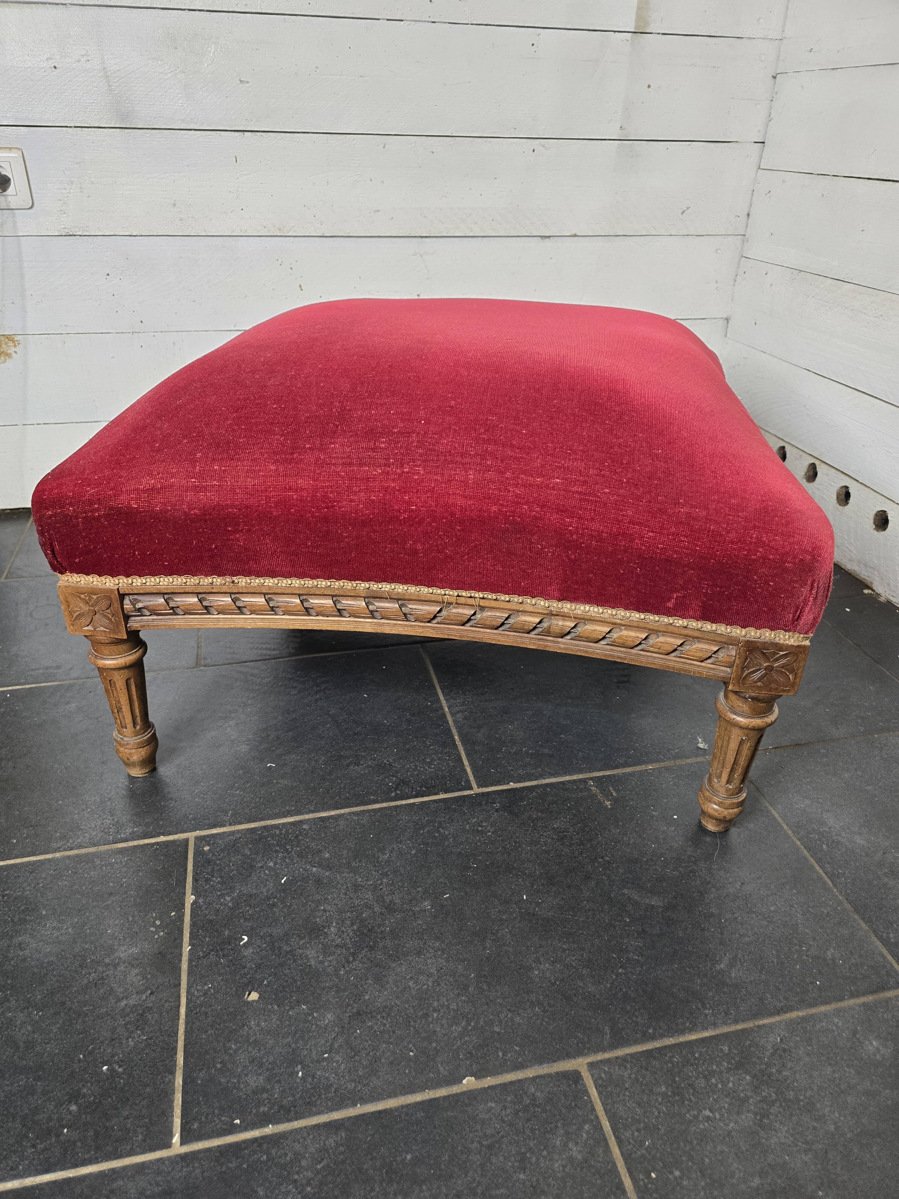 Old Louis XVI style footrest