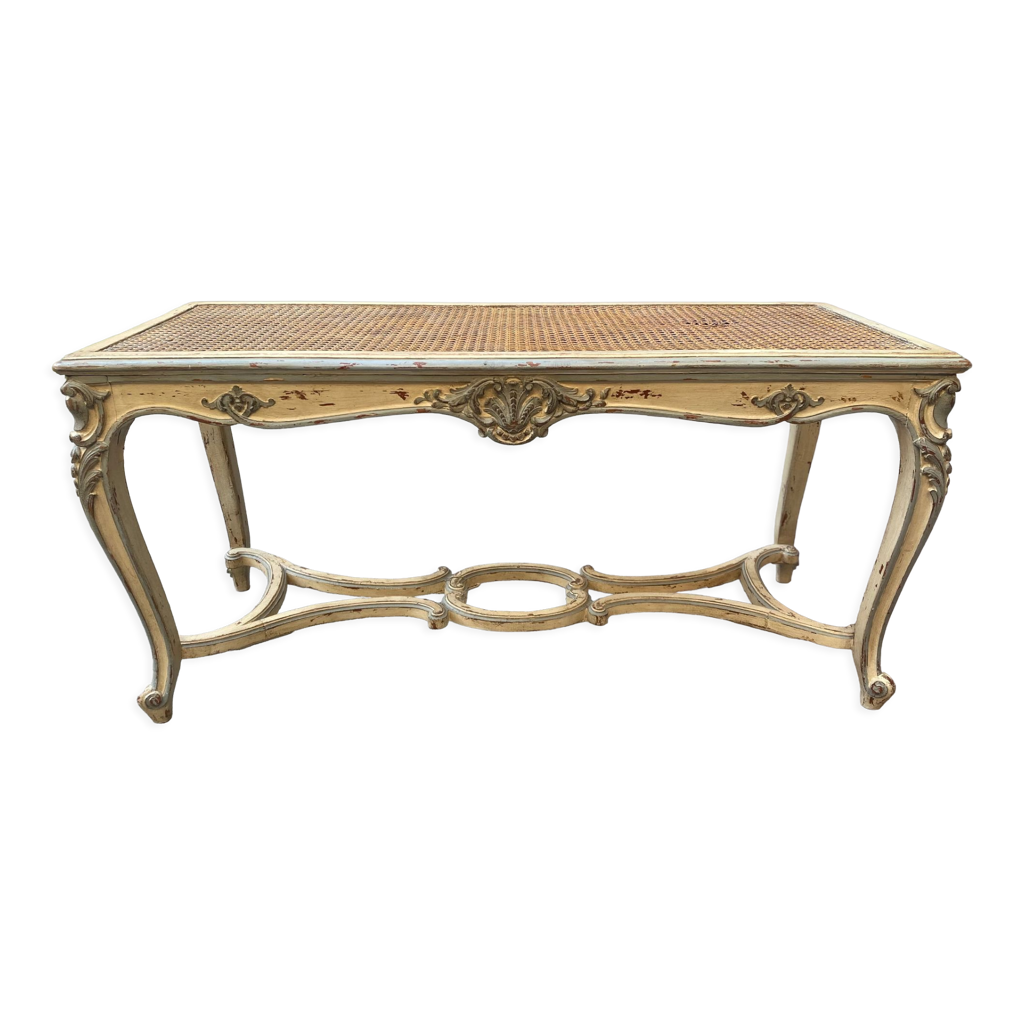 Banc d'entrée en tissu capitonné et pieds noirs l95 - gregory