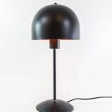 Vintage Dutch designer black mushroom lamp from the 80s
