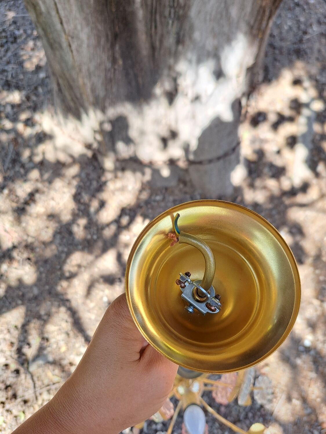 Glass flower chandelier 80s