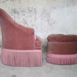 Toad armchair and footrest