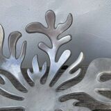 Designer metal fruit bowl