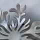 Designer metal fruit bowl