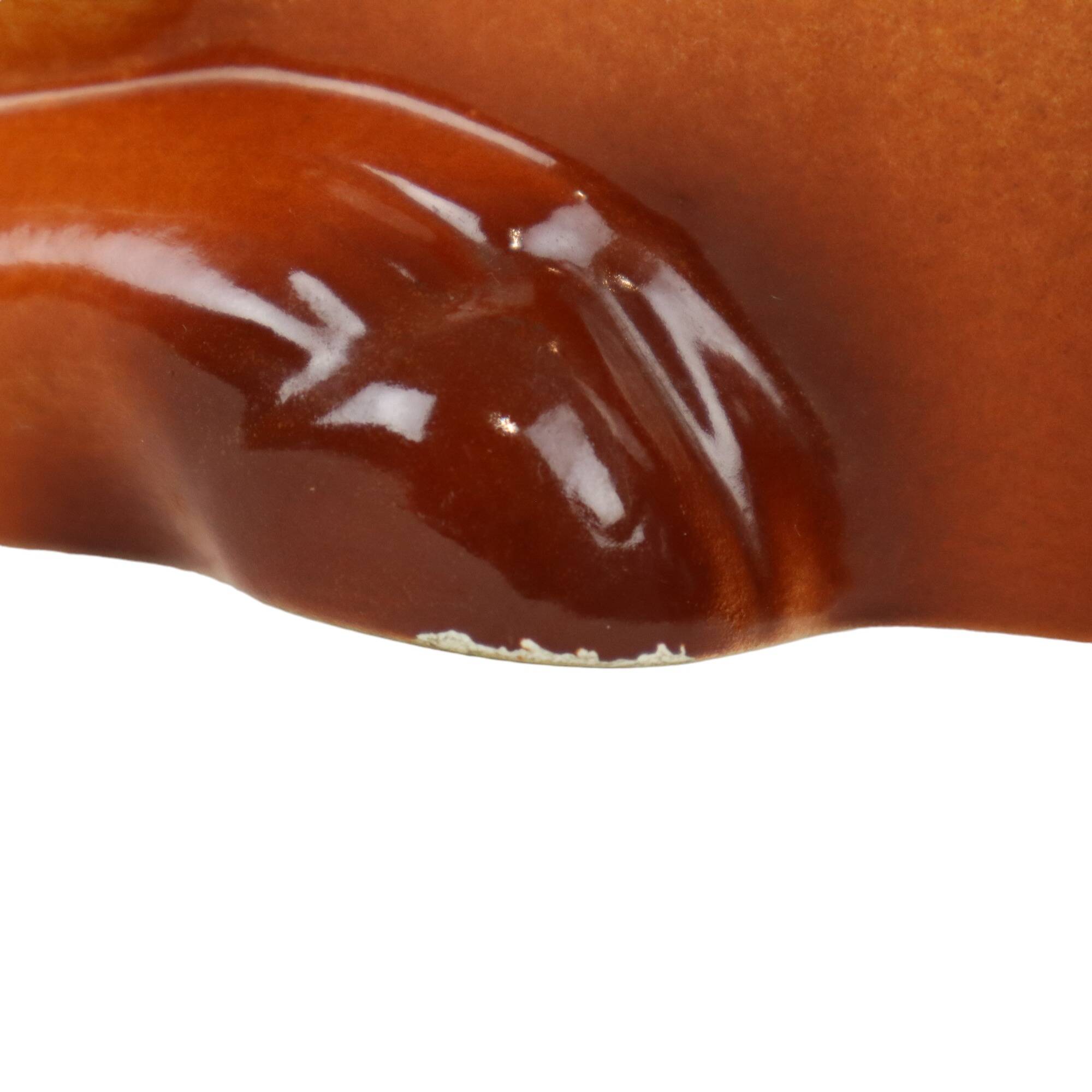 Sixties Michel Caugant Bison Tureen Pâté Mold Glazed Earthenware 25cm