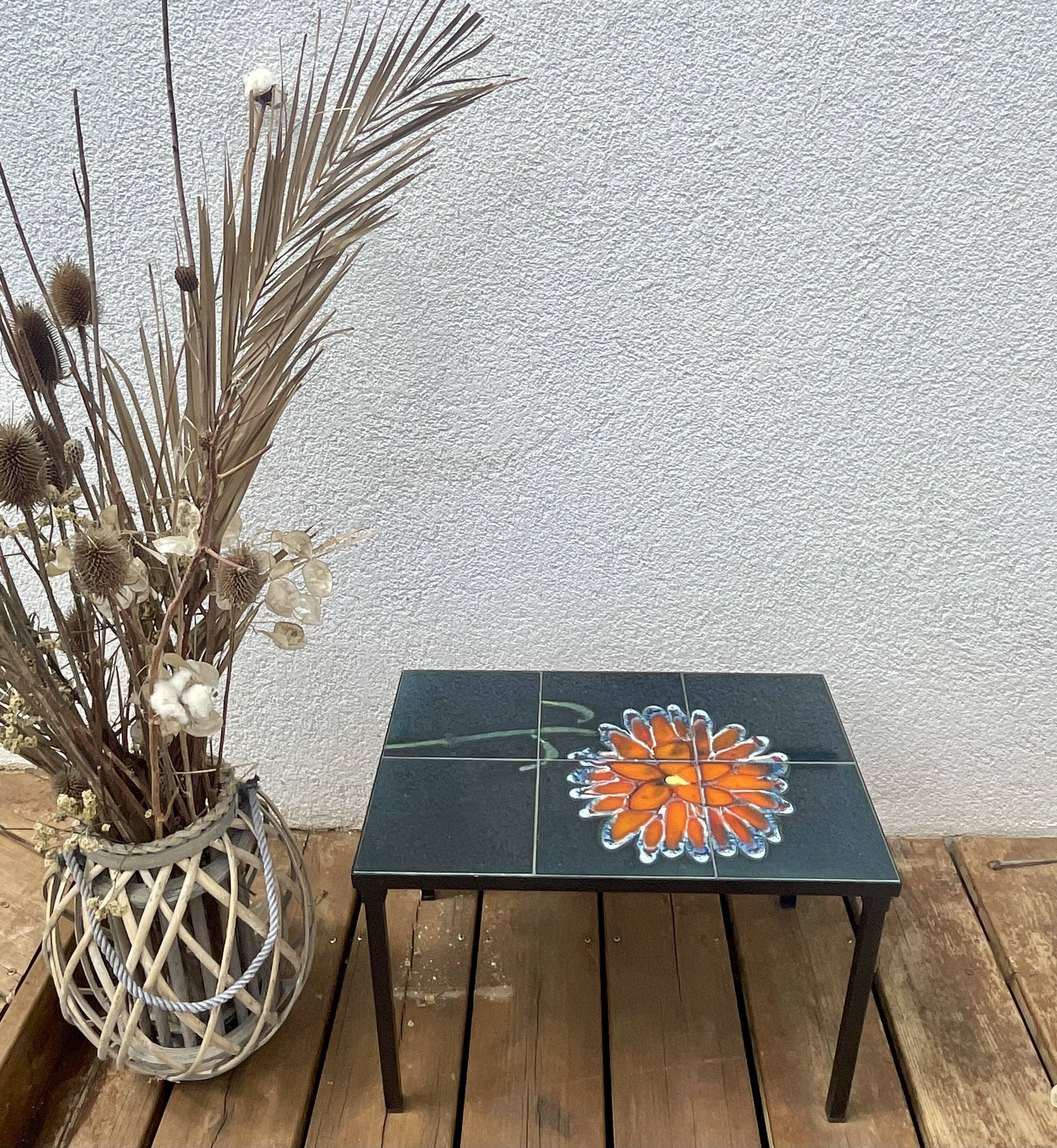 Small ceramic tile table