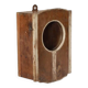 Small old wall display case clock box patina original india
