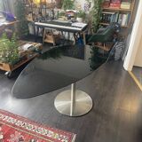 Black Asymmetric Teardrop Table