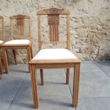4 art deco chairs