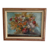 Peinture à l'huile, bouquet